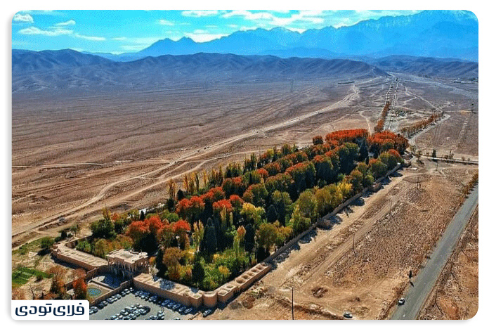 نمایی از باغ شازده ماهان در کویر
