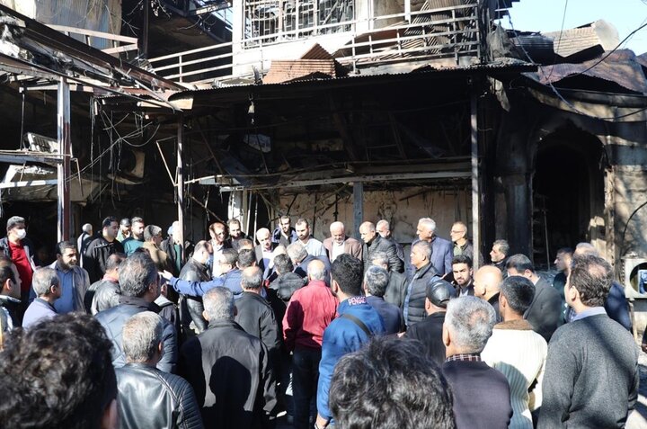 ارائه گزارشی از حریق عمدی بازار سنتی رشت به رئیس جمهور