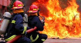 اعزام اورژانس به محل حریق در بازارچه بزرگ جنت آباد