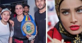 بازیگر زیبای ایرانی عضو تیم ملی بوکس شد