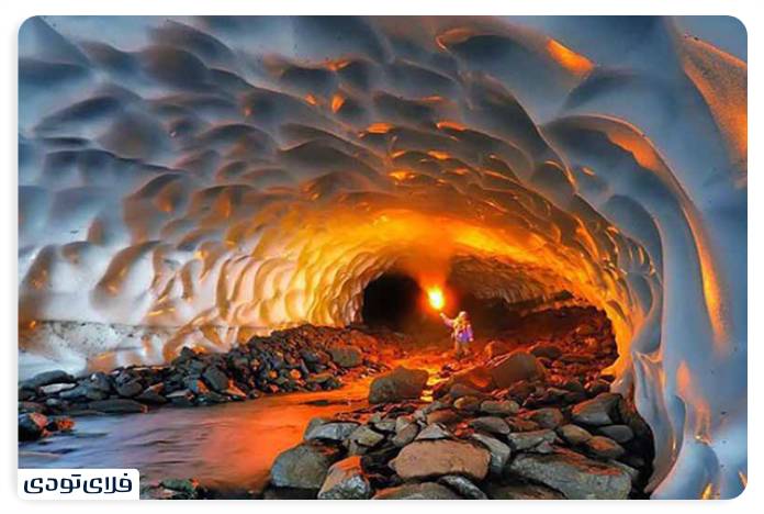 جاهای دیدنی چهارمحال و بختیاری غار یخی چما از جاهای دیدنی چهارمحال و بختیاری