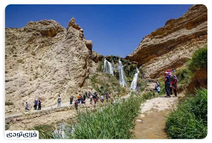 جاهای دیدنی چهارمحال و بختیاری آبشار شیخ علی خان از جاهای دیدنی چهارمحال و بختیاری