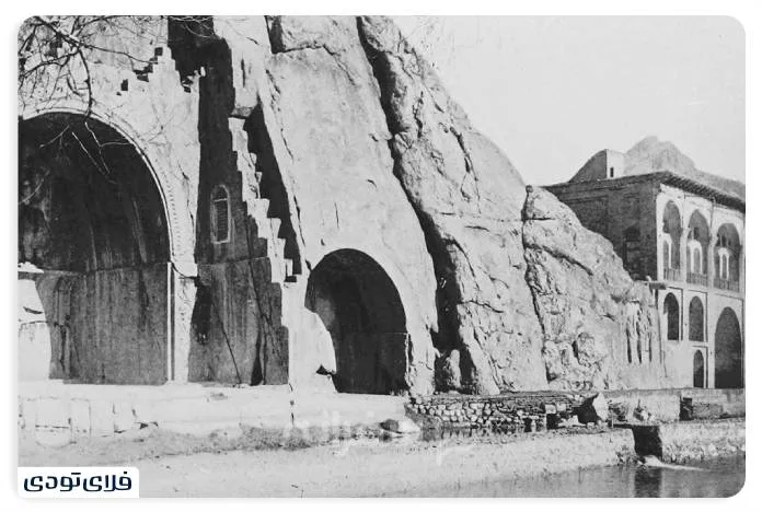 طاق بستان کرمانشاه عکس قدیمی طاق بستان