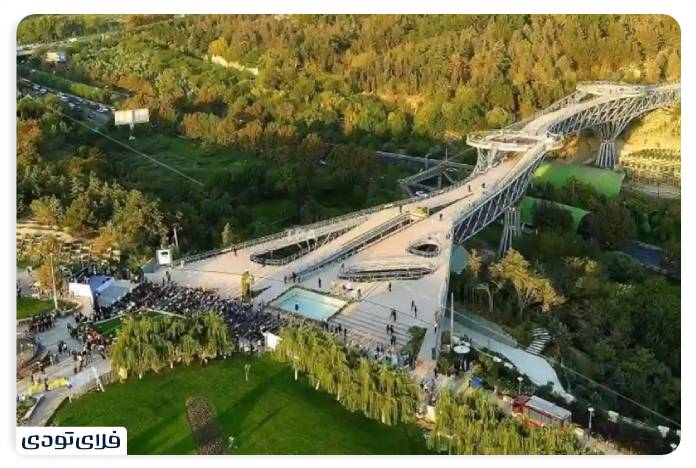 پل طبیعت تهران جزئیات معماری پل طبیعت تهران