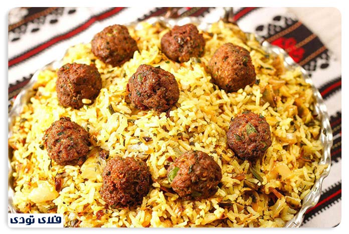 غذاهای سنتی مشهد پلو مخلوط مشهد