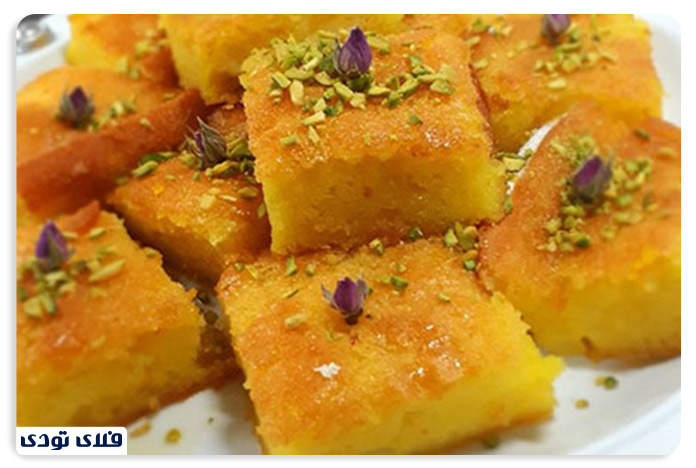 غذاهای سنتی مشهد کوکو شیرین مشهد