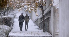 بارش ۱۲ سانتی‌متری برف بهاری در این استان مردم را غافلگیر کرد