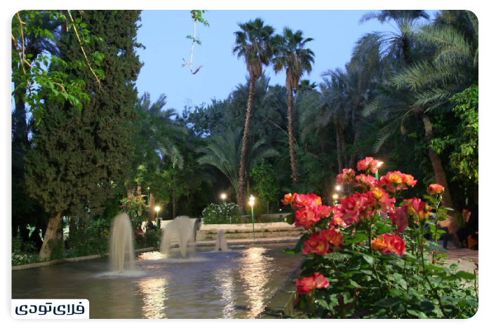 باغ گلشن طبس تزیینات باغ و عمارت