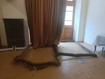 تصاویری از خسارت حمله هوایی به کاخ سعدآباد