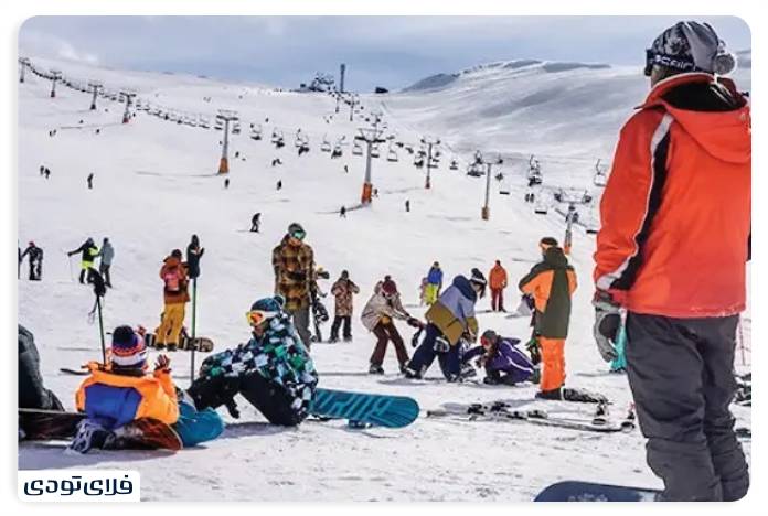 تفریحات تهران پیست اسکی دربندسر تهران