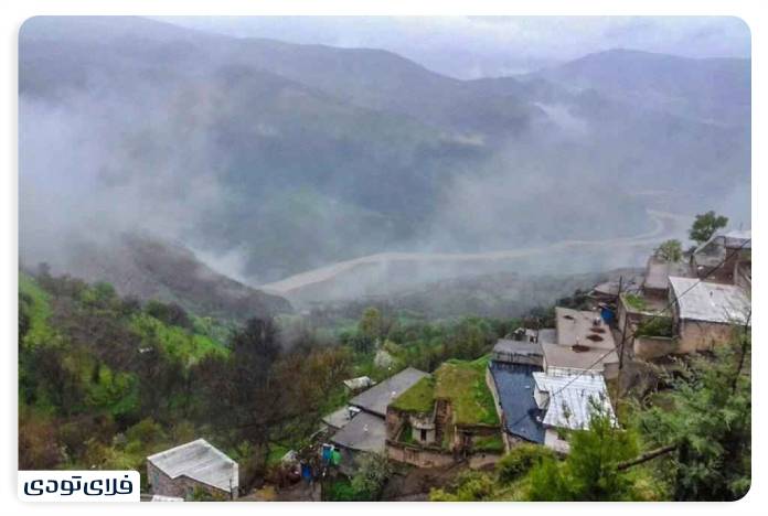 جاده اسالم به خلخال روستای ناو در مسیر جاده اسالم به خلخال