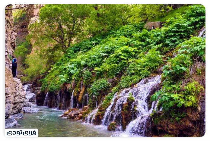 جاده چالوس آبشار هفت چشمه جاذبهای دیدنی در مسیر چالوس