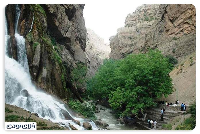 جاهای دیدنی خرم آباد آبشار نوژیان از جاهای دیدنی خرم آباد