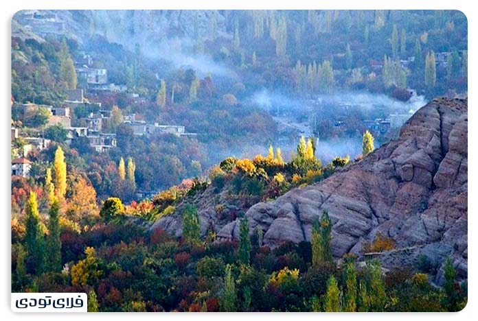 جاهای دیدنی نیشابور روستای بوژان در نیشابور