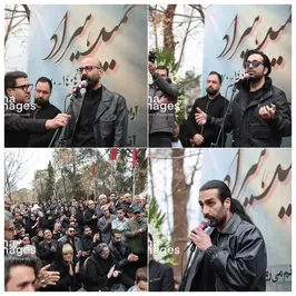 حضور هنرمندان در مراسم خاکسپاری حمید هیراد+ عکس