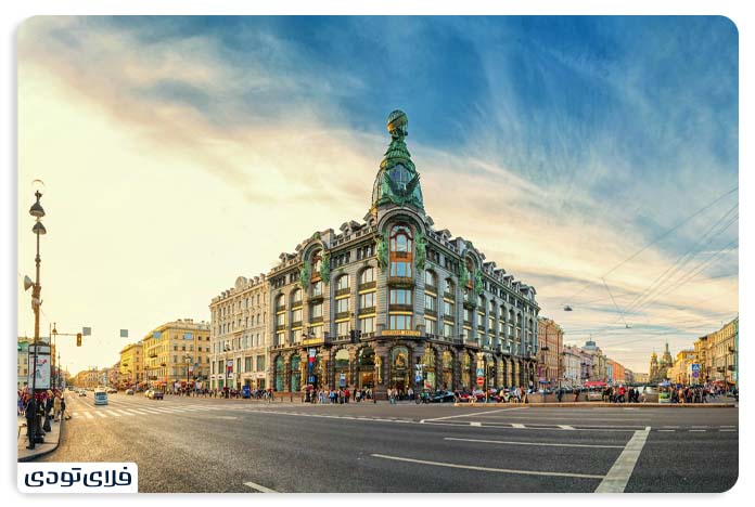 سفر به سن پترزبورگ خیابان Nevsky prospekt