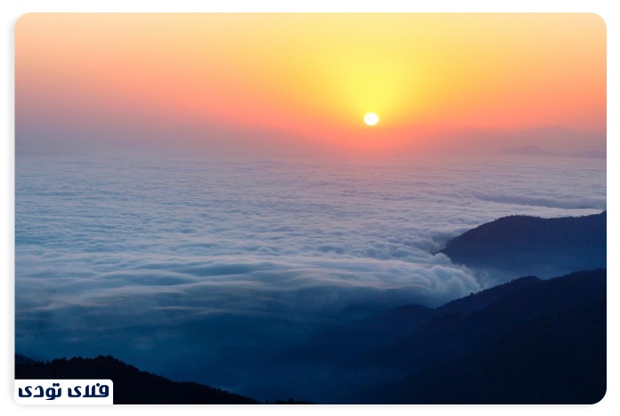 روستای فیلبند تصاویری از غروب فیلبند