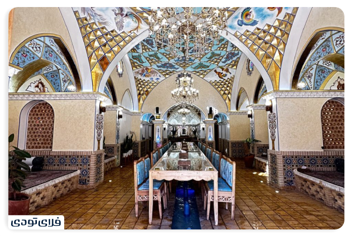 سفر به کاشان رستوران عمارت فخریه کاشان