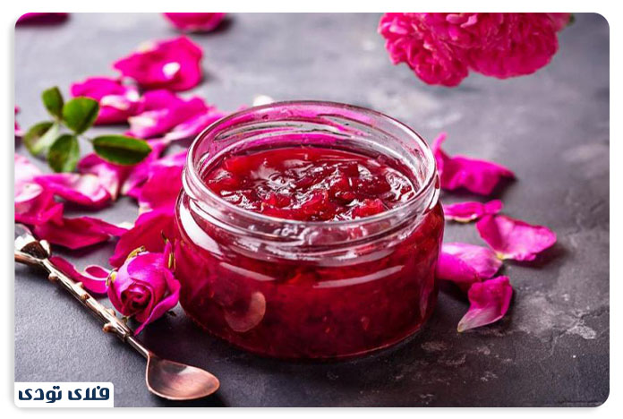 سوغات تبریز مربای گل سرخ