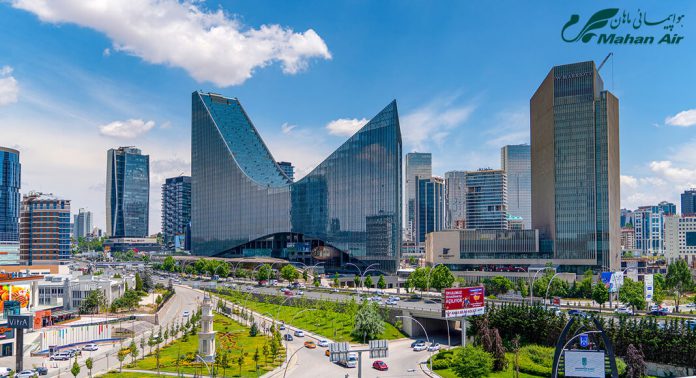 ANKARA مسیر پروازی تهران آنکارا