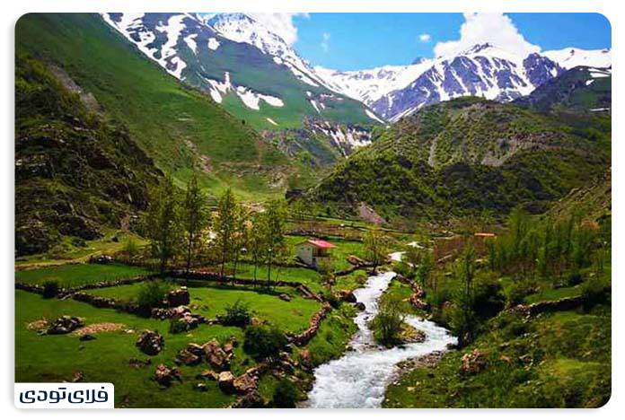 جاهای دیدنی کلاردشت روستای کردیچال