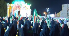 اجتماع شبانه مردمی در گناوه