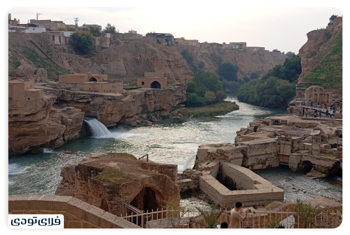 سازه های آبی شوشتر رودخانه دستکند گرگر