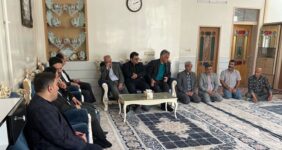 ابلاغ پیام قالیباف به خانواده پرستار شهیده ابلاغ پیام قالیباف به خانواده پرستار شهیده