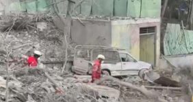 بازدید سفرای خارجی از آثار حمله آمریکا به سازمان منابع طبیعی ایران