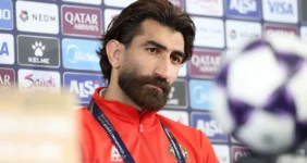 تصویر لگویی از علیرضا بیرانوند با اشاره به بسته بودن تنگه هرمز+ عکس