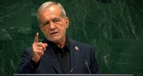 اژه‌ای: پزشکیان با صلابت از حقوق مردم ایران دفاع و جانیان را رسوا کرد